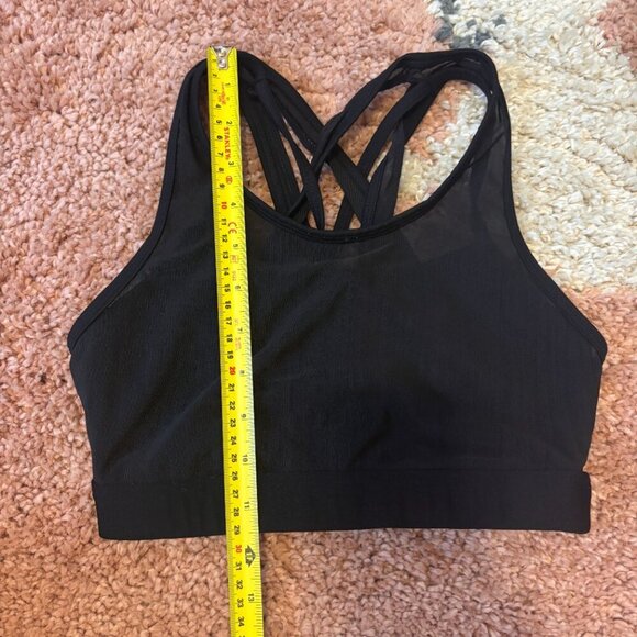 Fabletics Women's Faye Black High Impact Sports Bra Training - See Measurements - Picture 8 of 8